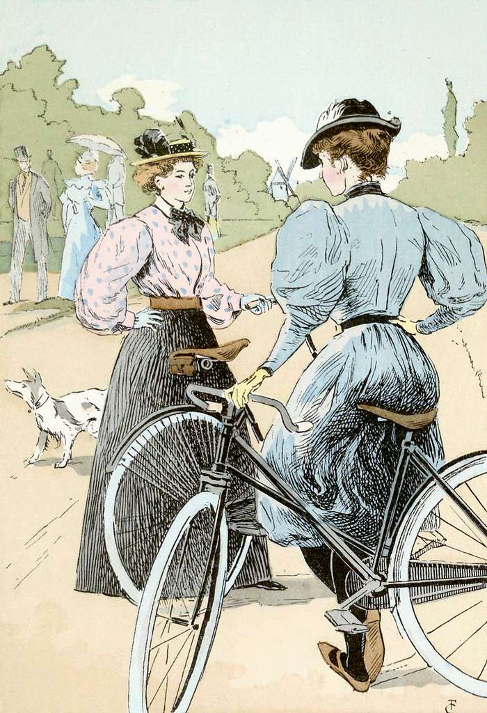 Bicycling; The Ladies of the Wheel, 1896 - PICRYL - Public Domain Media  Search Engine Public Domain Image