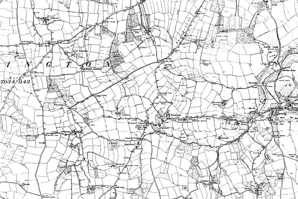 Map of Devon OS Map name 013-SW, Ordnance Survey, 1862-1898 - PICRYL ...