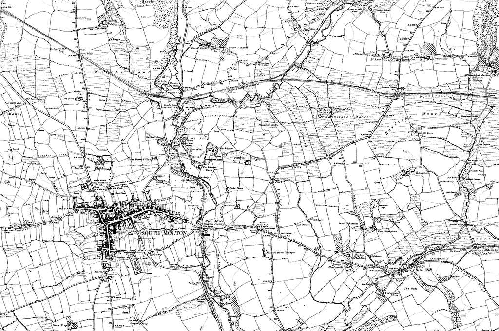 Map of Devon OS Map name 022-NW, Ordnance Survey, 1862-1898 - PICRYL ...