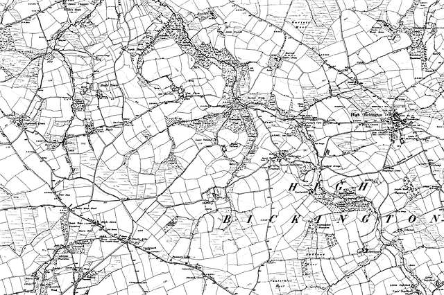 Map of Devon OS Map name 030-NE, Ordnance Survey, 1862-1898 - PICRYL ...