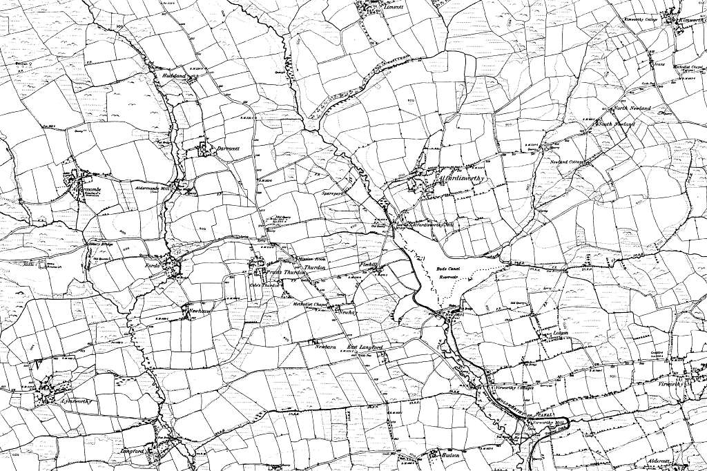 Map of Devon OS Map name 038-SE, Ordnance Survey, 1862-1898 - PICRYL ...