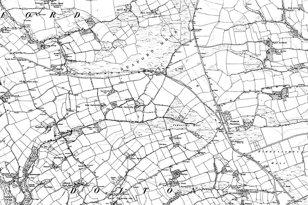 Map of Devon OS Map name 041-NE, Ordnance Survey, 1862-1898 - PICRYL ...