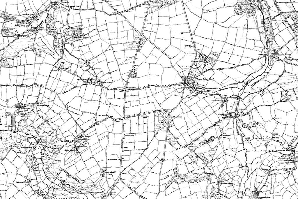 Map of Devon OS Map name 048-NW, Ordnance Survey, 1862-1898 - PICRYL ...