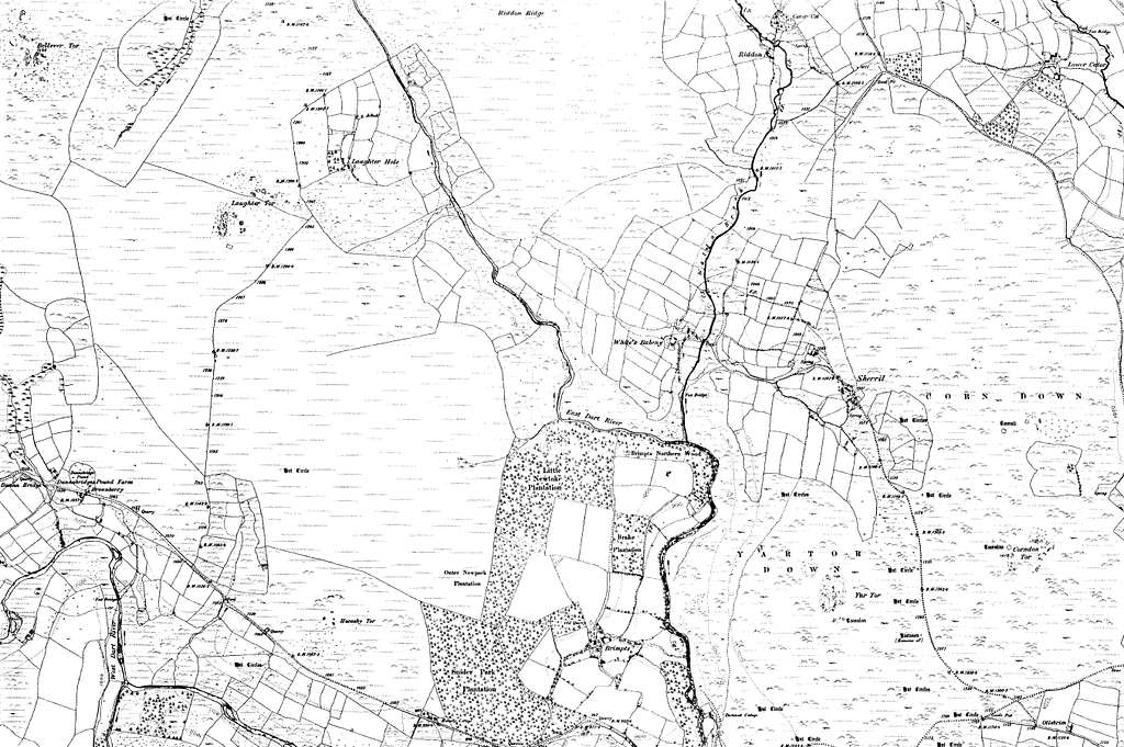 Map of Devon OS Map name 107-NE, Ordnance Survey, 1862-1898 - PICRYL ...