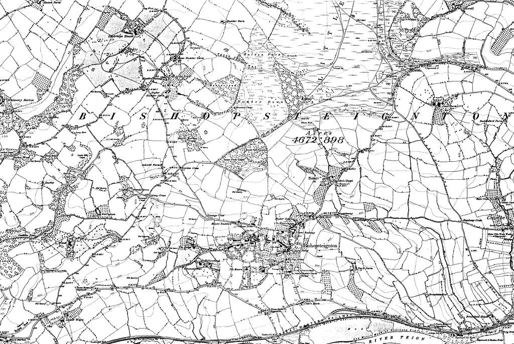 Map of Devon OS Map name 110-NW, Ordnance Survey, 1862-1898 - PICRYL ...