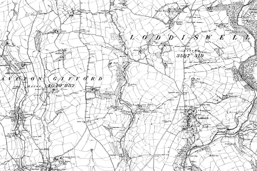 Map of Devon OS Map name 132-NW, Ordnance Survey, 1862-1898 - PICRYL ...