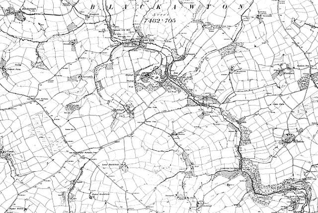 Map Of Devon Os Map Name 133-nw, Ordnance Survey, 1862-1898 - Picryl 