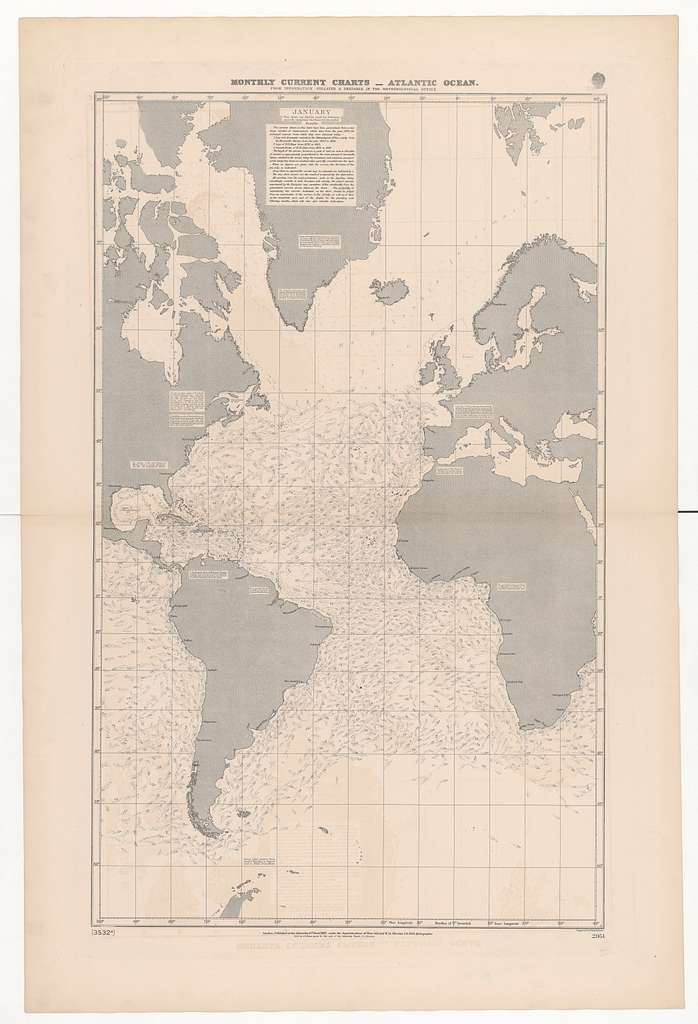 Pilot charts for Atlantic ocean. With current charts - Hydrographic