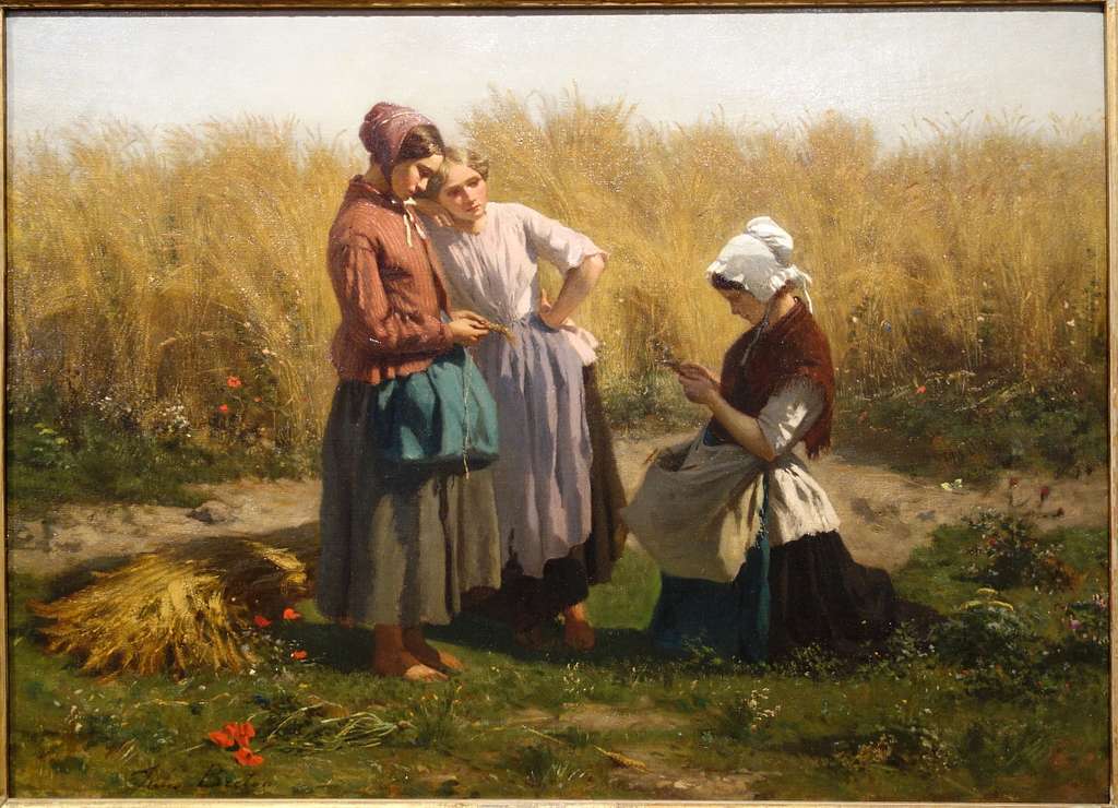 Two Young Women Picking Grapes, 19th Century By Jules, 48% OFF