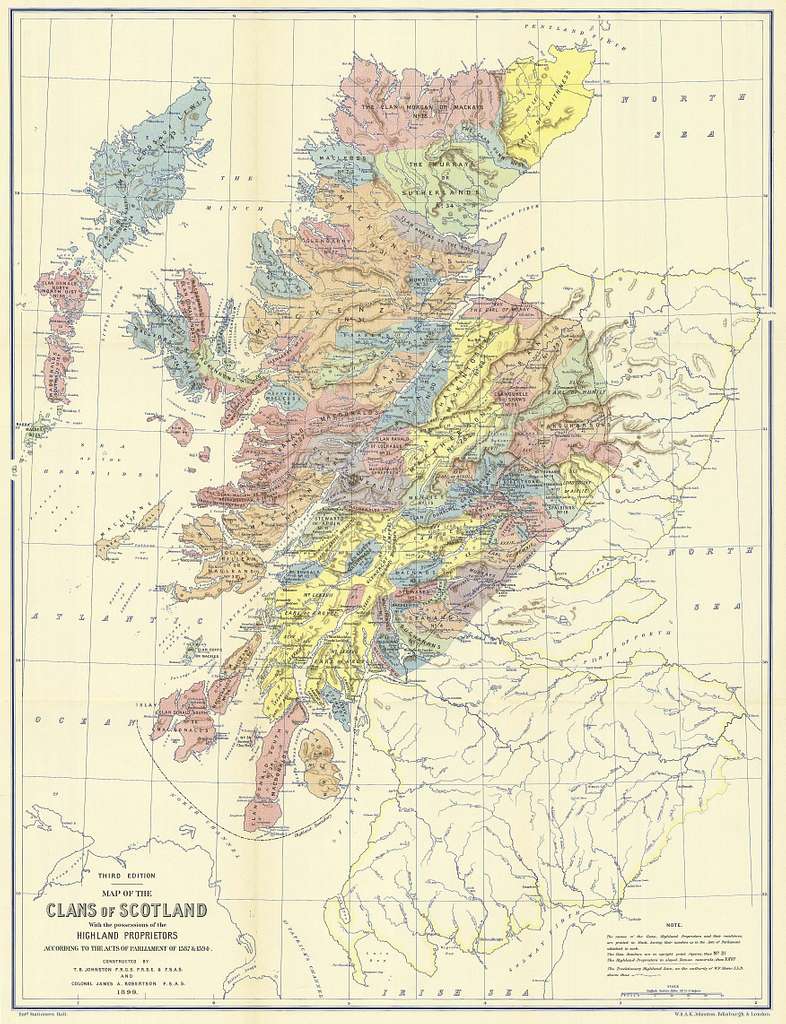 Map of the clans of Scotland (1899, third edition) - PICRYL Public ...