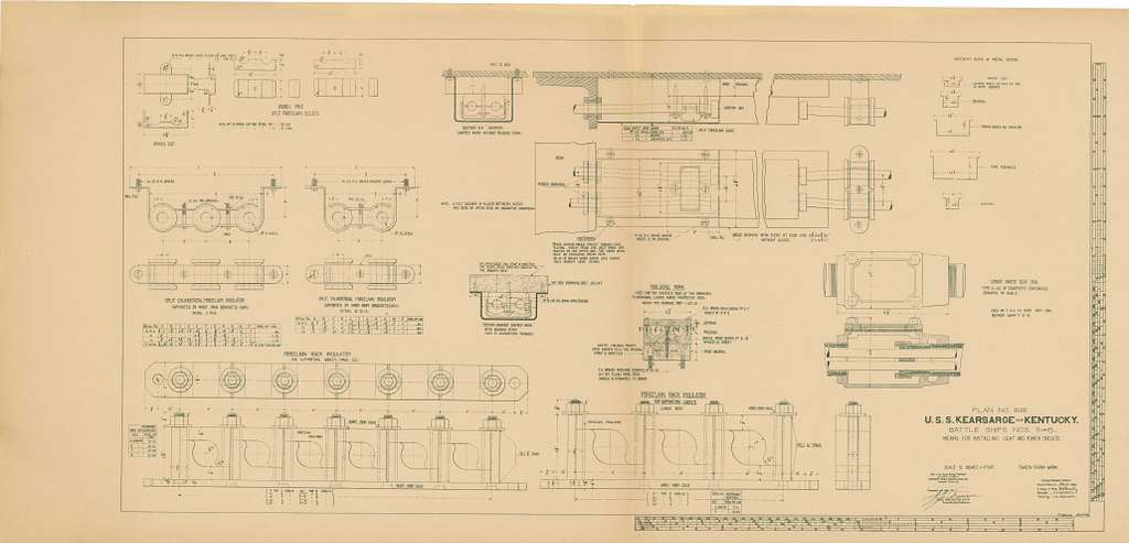 Kearsarge-class Battleships- Means for Installing Light and Power ...