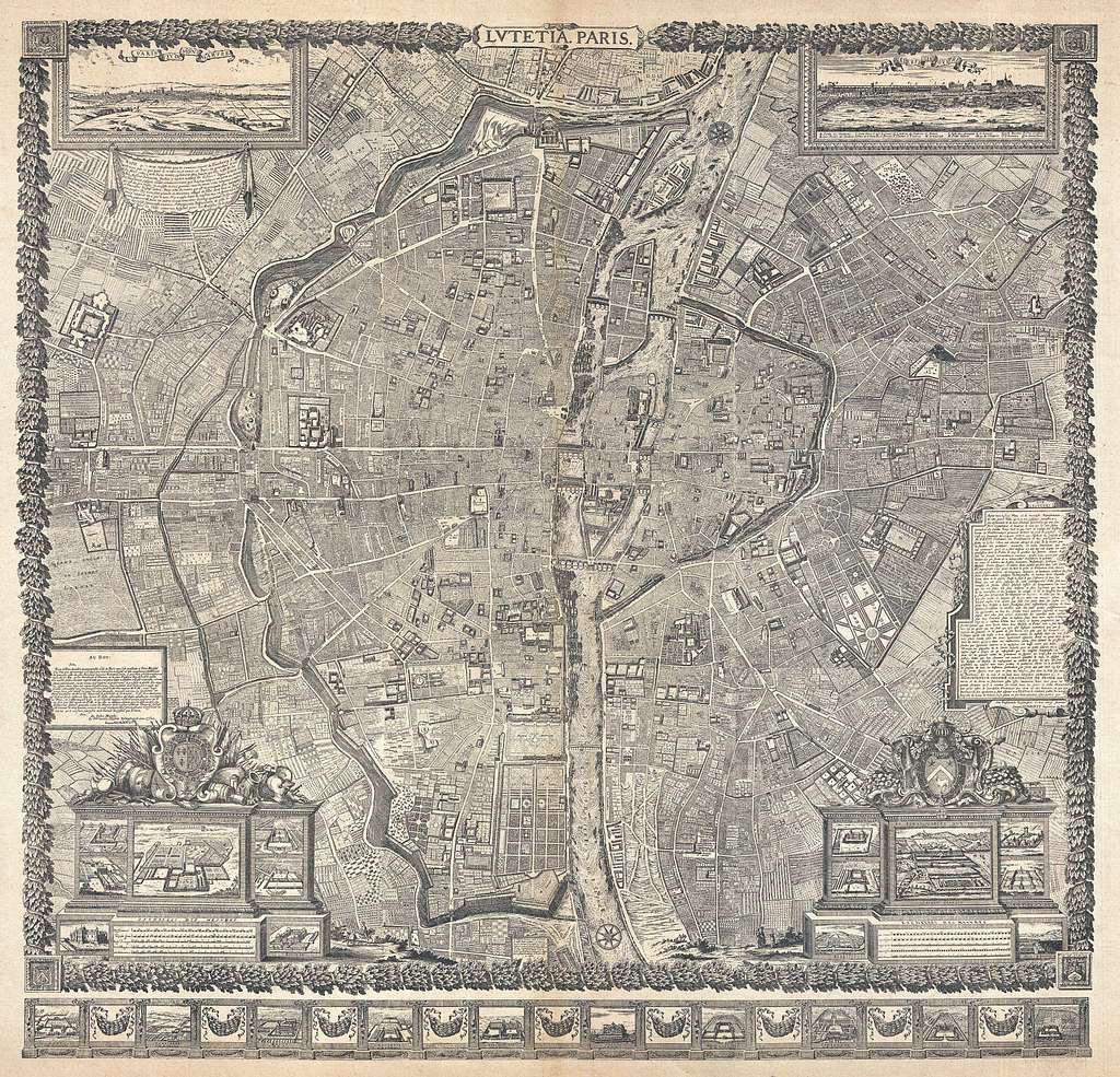 Map of the studied sites. Yellow: Musée de Cluny (Paris); green