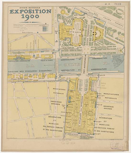 Guide-boussole. Exposition 1900 - Dressé et dessiné par A. Guibal ...