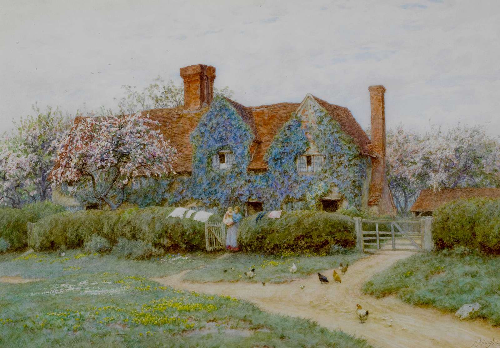 Helen Allingham (1848–1926) | PICRYL - Public Domain Media Search ...