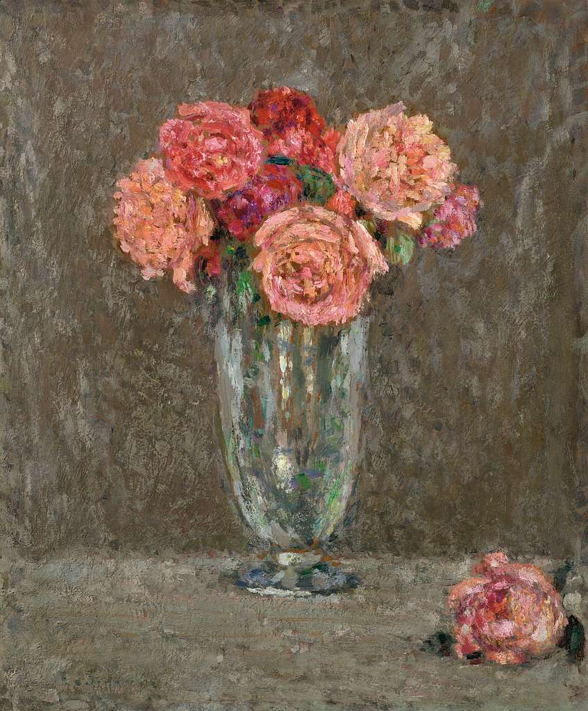 Henri le sidaner roses102609) - PICRYL - Public Domain Media Search Engine  Public Domain Image