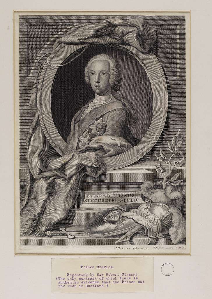 Jacobite broadside - Portrait of Prince Charles Edward Stuart - PICRYL ...