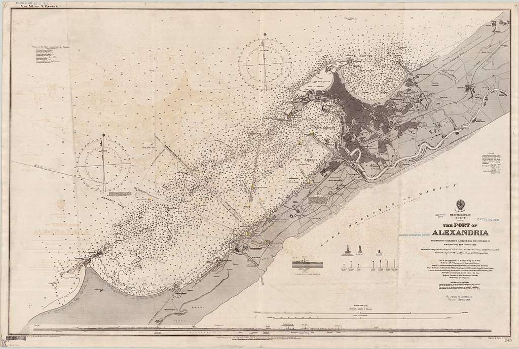 Admiralty Chart No 243 Port of Alexandria, Published 1901 - PICRYL ...