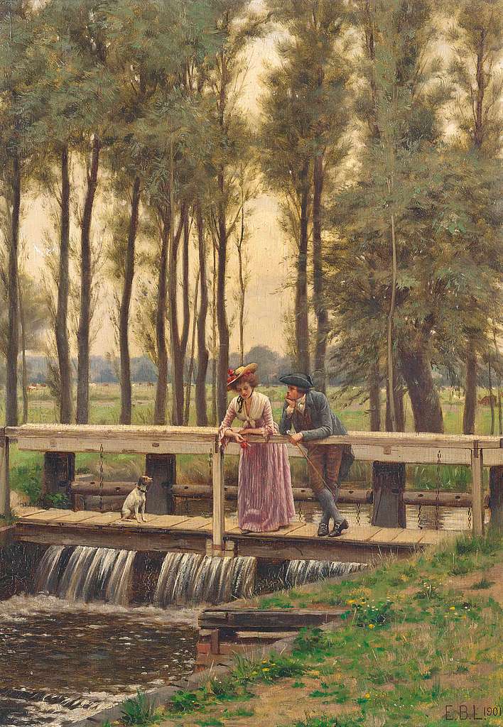 油絵 Edmund Blair Leighton_ 幸運を ma1736 - labaleinemarseille.com