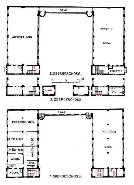 Berlin Puhl und Wagner Grundriss Obergeschosse DBZ 1904 - PICRYL ...