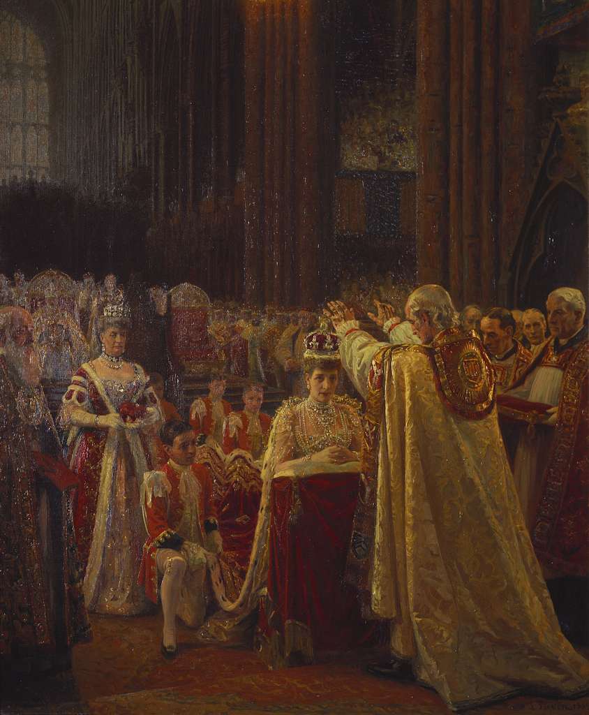 The Crowning Of Queen Alexandra At The Coronation Of Edward VII   The Crowning Of Queen Alexandra At The Coronation Of Edward Vii 43f099 1024 