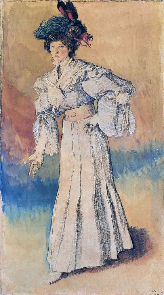 Józef Mehoffer - Portret żony artysty 1905 - PICRYL Public Domain Search