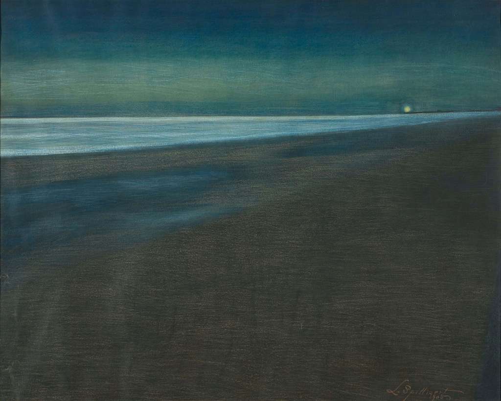 Nachtelijk strandgezicht, Léon Spilliaert, 1905, Koninklijk Museum voor ...