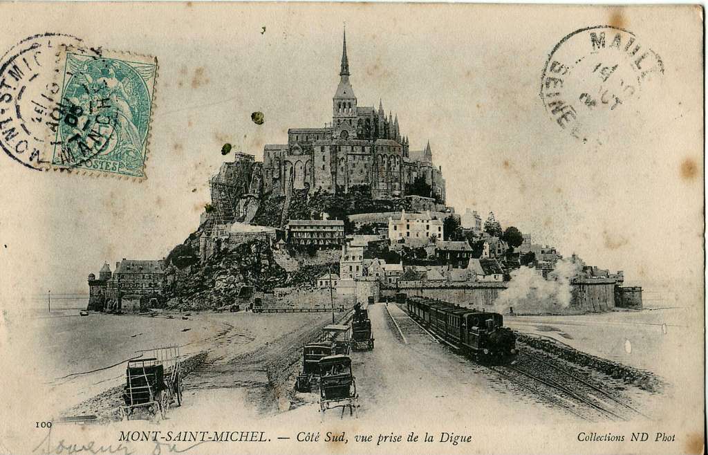 ND 100 - MONT-SAINT-MICHEL - Coté Sud, vue prise de la Digue - PICRYL ...