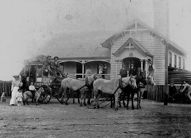 StateLibQld 1 177143 Stagecoach outside Adavale Post Office, 1907 - PICRYL  - Public Domain Media Search Engine Public Domain Search