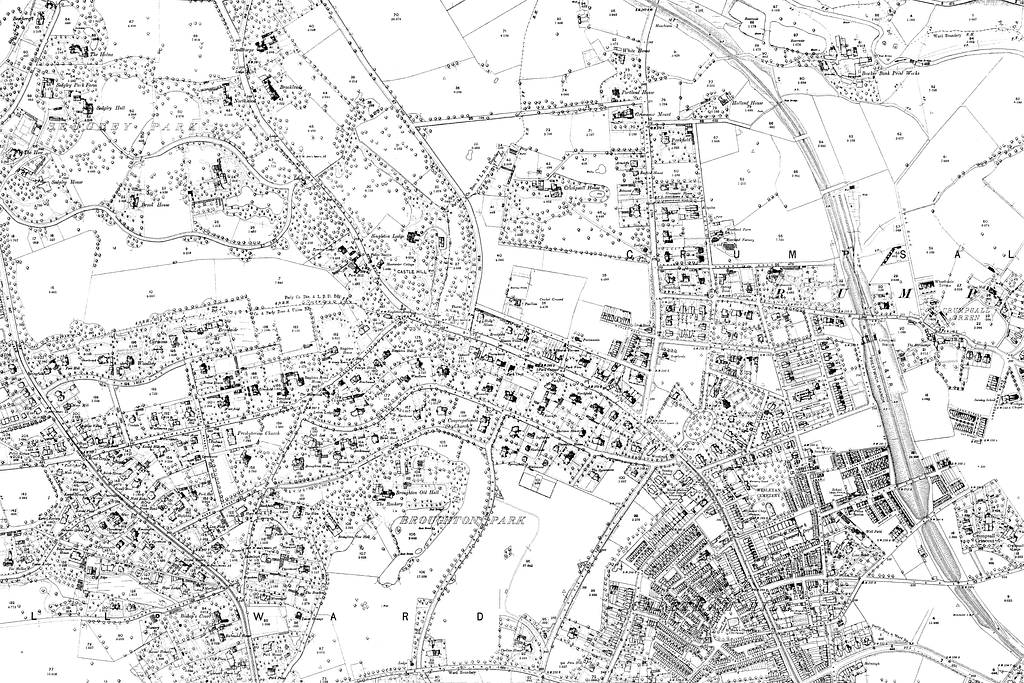 Map of Manchester and its Environs OS Map name 096-14, Ordnance Survey ...