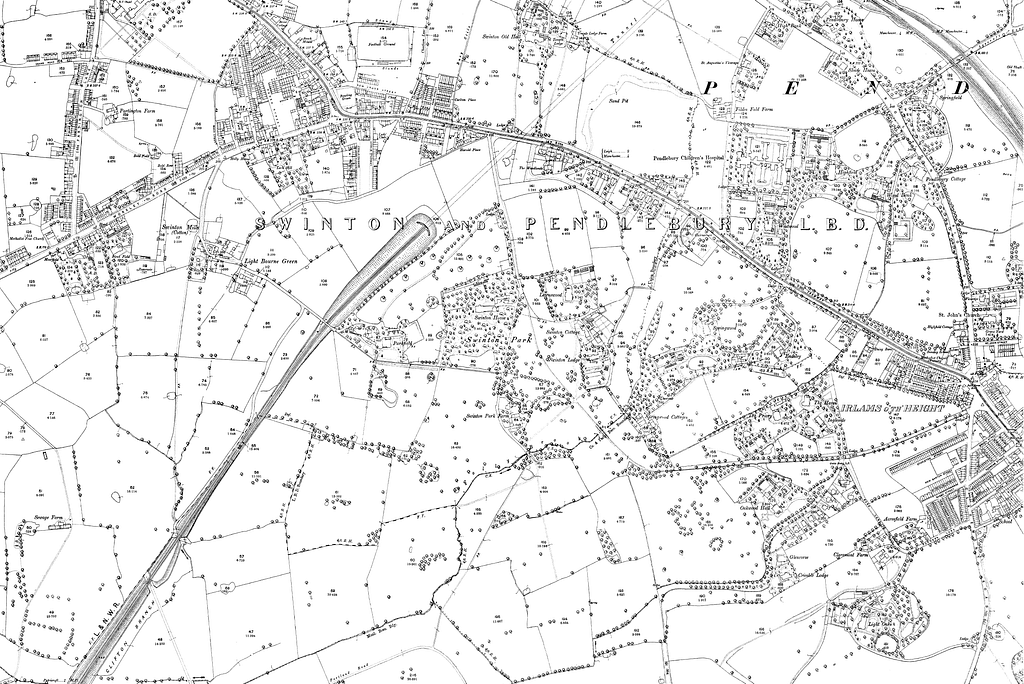 Map of Manchester and its Environs OS Map name 103-04, Ordnance Survey ...