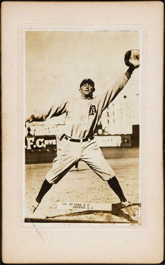 1911 T5 Pinkerton Cabinets Ty Cobb Batting -169 - PICRYL - Public Domain  Media Search Engine Public Domain Search