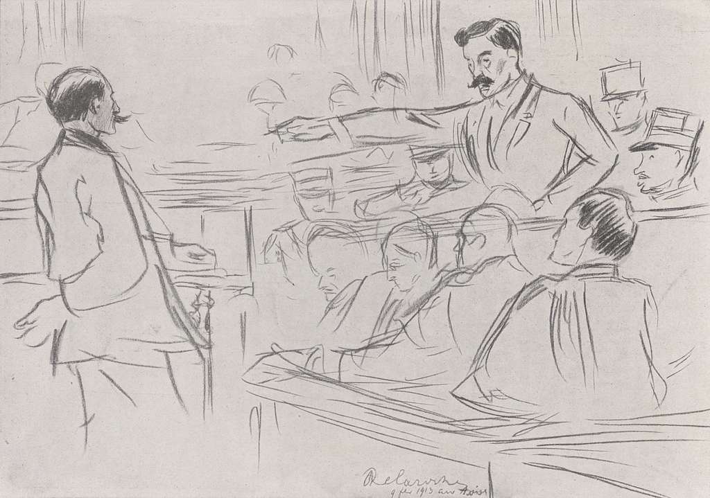 Courtroom sketch of Caby and Dieudonné by Delaroche - PICRYL - Public ...