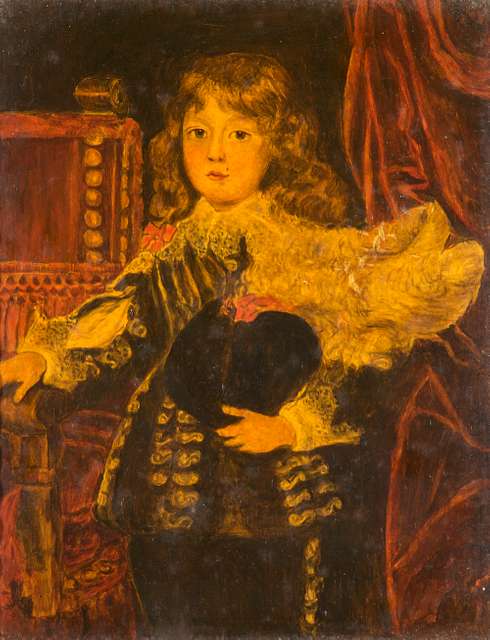 Testelin, attributed to - Louis XIV as a child in Coronation dress - PICRYL  - Public Domain Media Search Engine Public Domain Search