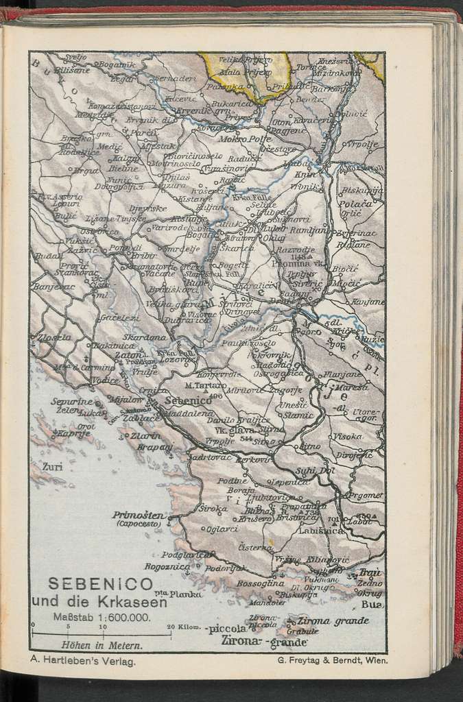 Karta Hrvatska i Slavonija oko 1820. (građanska Hrvatska, Vojna