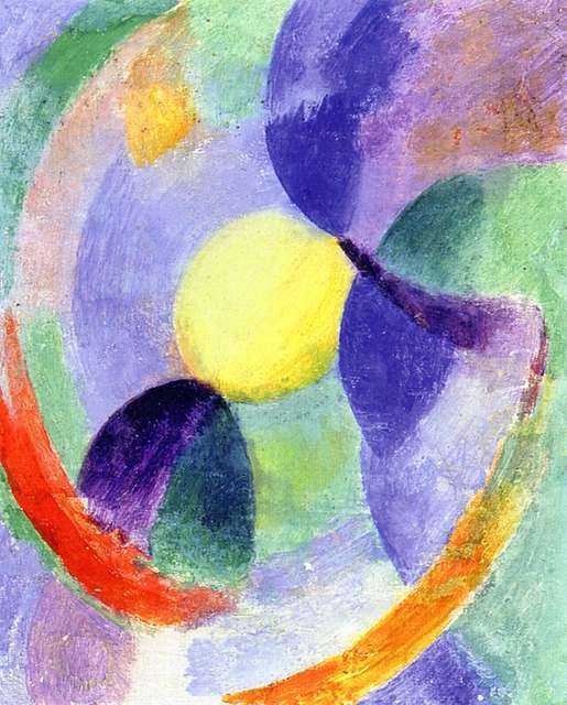 Robert Delaunay - Circular Forms, Moon No. 3 - 1913 - Private ...