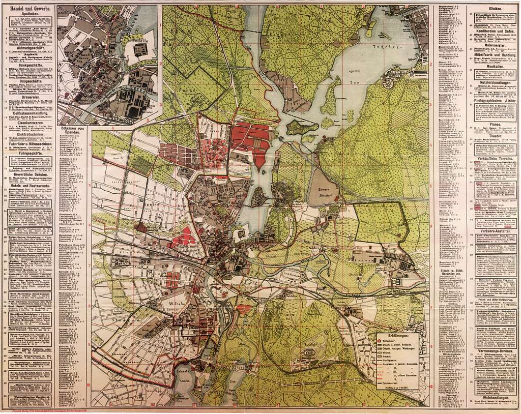 Stadtplan von Spandau 1913 - PICRYL Public Domain Search