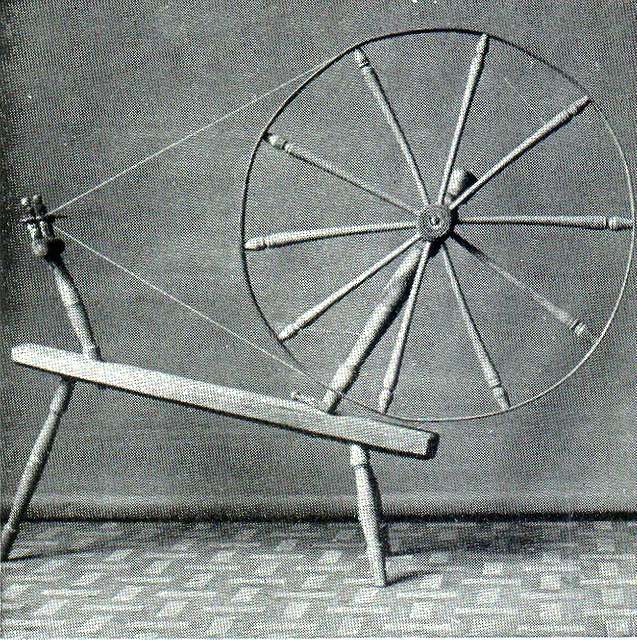 A spinning wheel is a device for spinning thread or yarn from natural or  synthetic fibers. Spinning wheels appeared in Asia, probably in the 11th  century, and very gradually replaced hand spinning