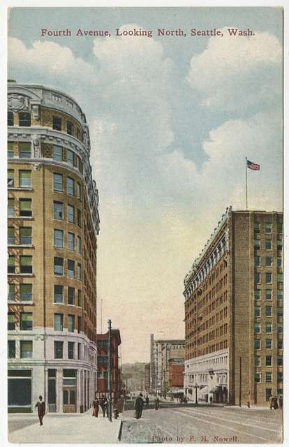 4th Ave. north from University St., ca. 1910 - DPLA ...