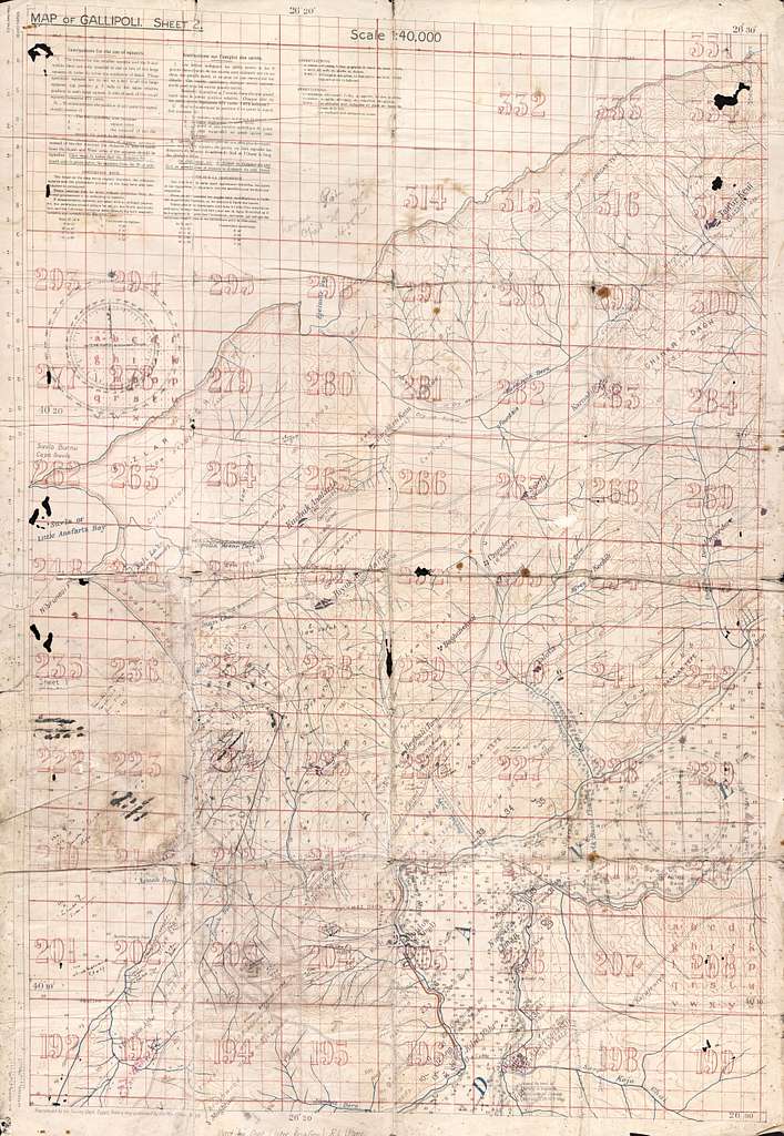 Anzac Cove landing map used by Raymond Leane - PICRYL Public Domain Search