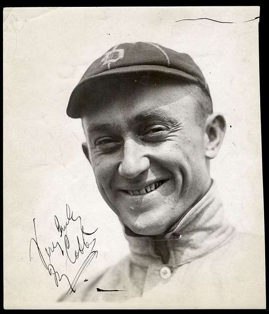 Ty Cobb, Detroit Tigers, baseball card portrait] - PICRYL - Public