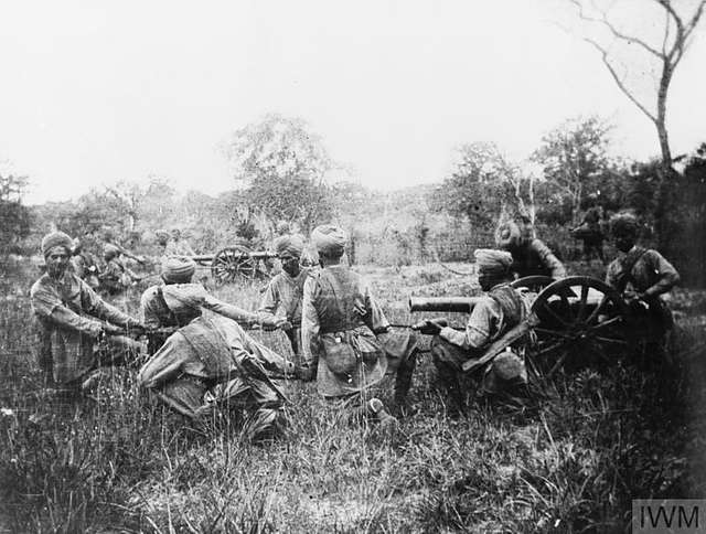 Indian Mountain Battery at the Battle of Mahiwa - PICRYL - Public ...