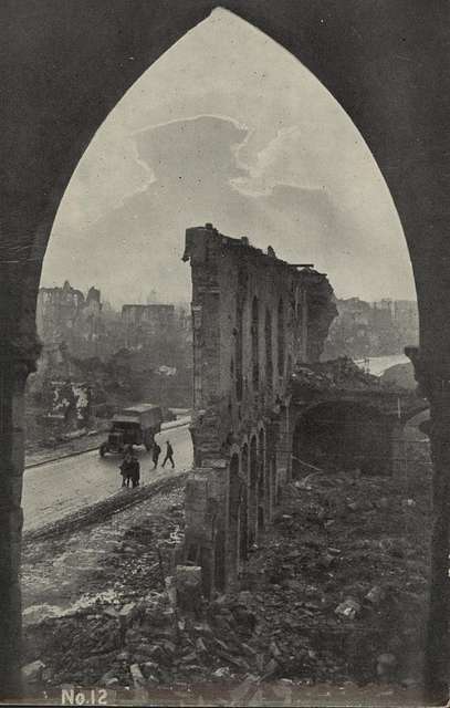 Image of The Cloth Hall at Ypres, Belgium (photo) by English Photographer,  (20th century)