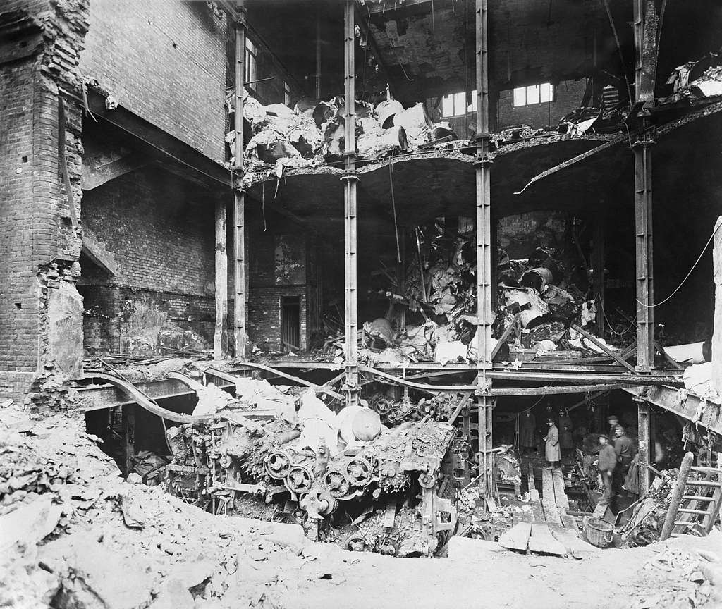 Odhams Printing Works bomb damage 1918 IWM HO 122A - PICRYL - Public ...