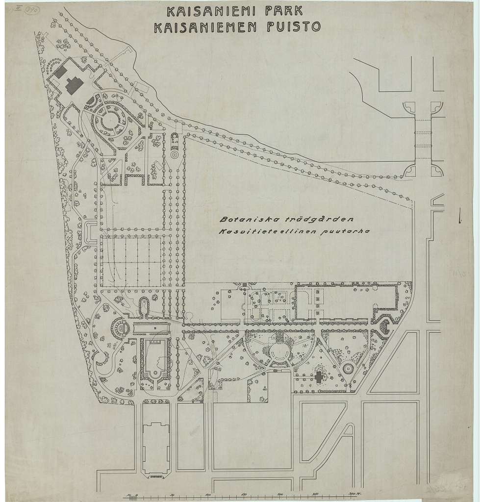 Kaisaniemen puisto 1918 - Public domain map - PICRYL - Public Domain Media  Search Engine Public Domain Search