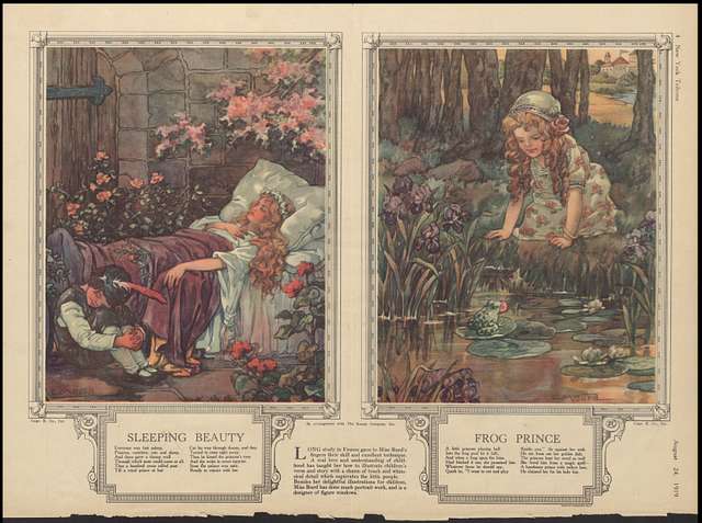 Sleeping Beauty & Frog Prince, CM Burd, New York Tribune, August 24 ...