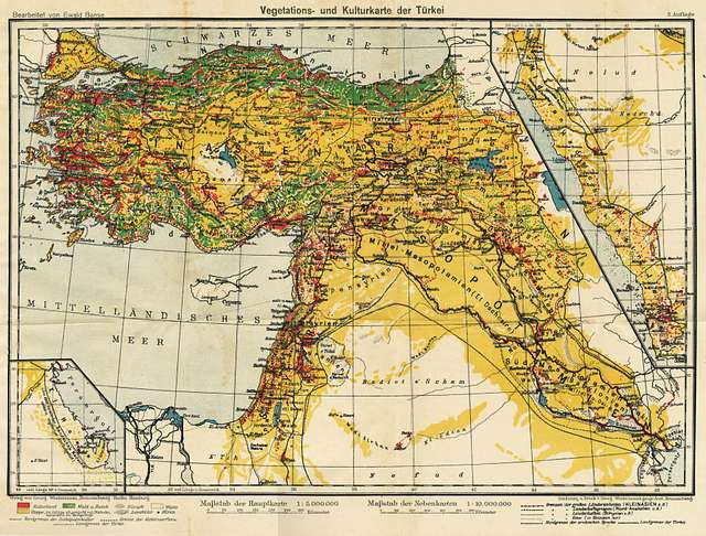 Map Of The Ottoman Empire In 1916 - Banse Ewald - 1919 - Picryl 