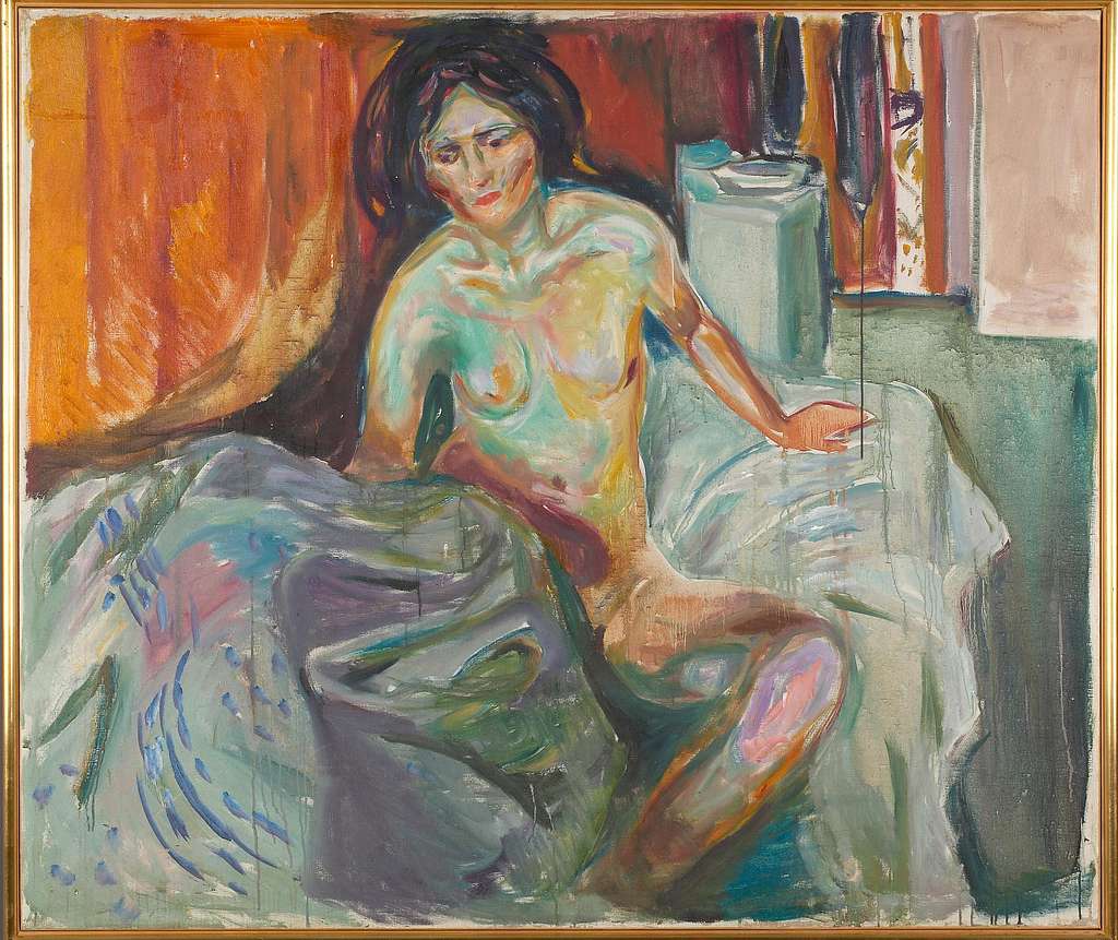 Edvard Munch Sitting Nude Morning Mm M 00427 Munch Museum