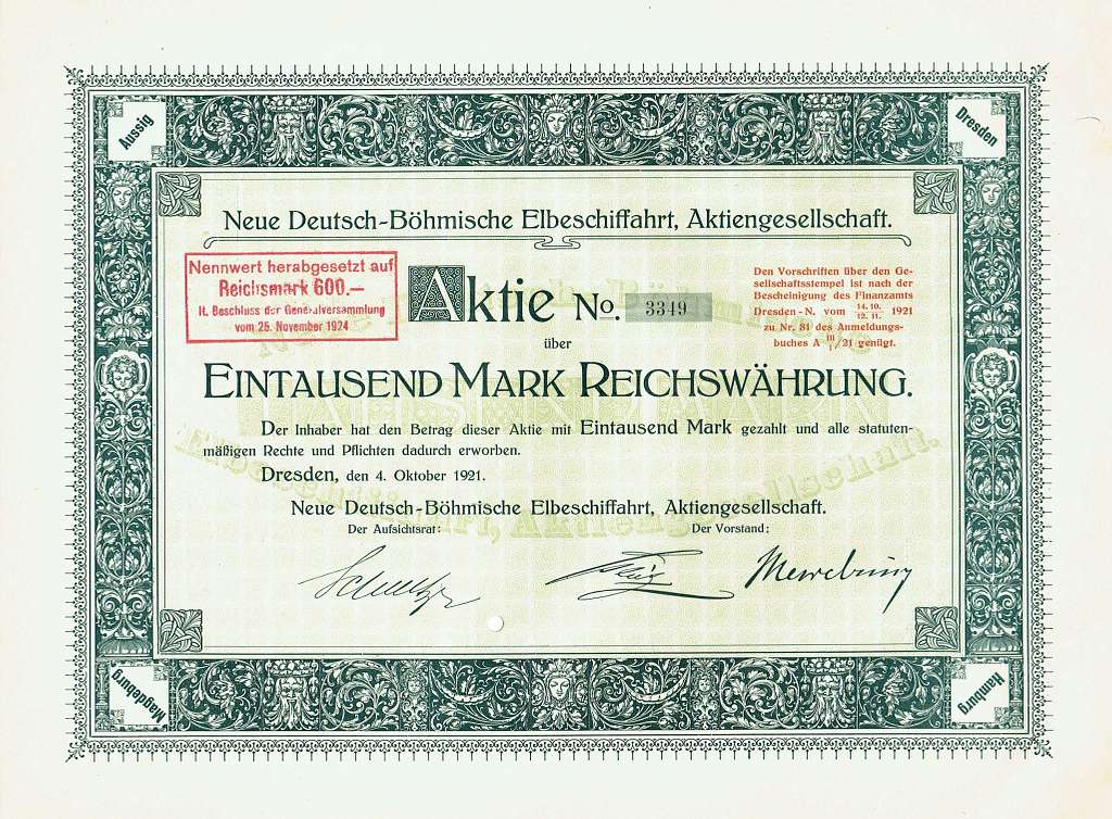 Neue Deutsch-Böhmische Elbschiffahrt 1921 - PICRYL - Public Domain ...