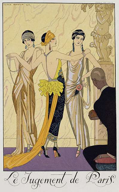 George Barbier judgement paris - Art Deco public domain image - PICRYL ...