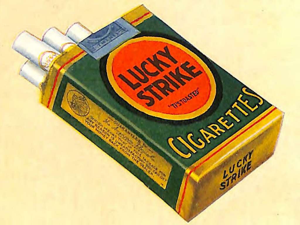 Lucky Strike Cigarettes advertisement detail from The Elks